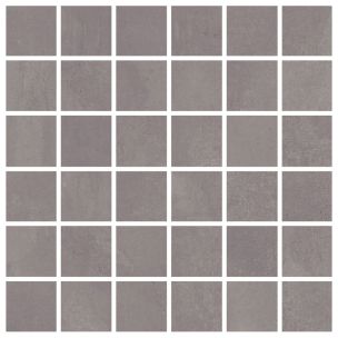 Dark coal square mosaic tile